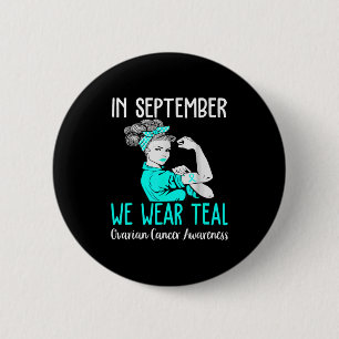 Im September tragen wir ein Aquamarines Ovarialkar Button