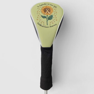 Im September tragen wir Gold Childhood Cancer Awar Golf Headcover
