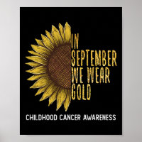 Im September tragen wir Gold Childhood Cancer Awar
