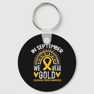 Im September tragen wir Gold Childhood Cancer Awar Schlüsselanhänger