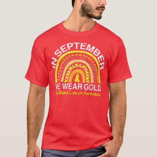 Im September tragen wir Gold Childhood Cancer Awar T-Shirt
