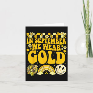 Im September tragen wir Gold Childhood Cancer Gold Karte
