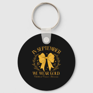 Im September tragen wir Gold Coquette Bow für Chil Schlüsselanhänger