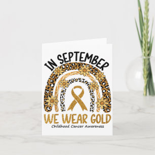 Im September tragen wir Gold Rainbow Childhood Can Karte