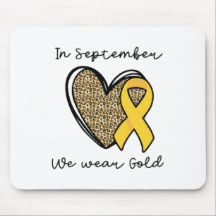 Im September tragen wir Gold Regenbogen Kinderkreb Mousepad