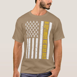Im September tragen wir Gold Shirt Kinderkrebs A
