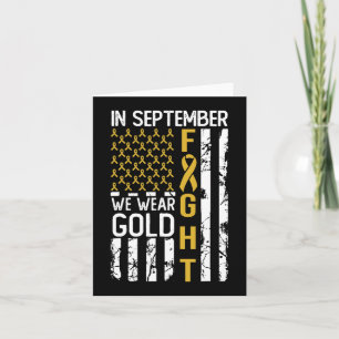 Im September tragen wir Gold USA Childhood Cancer Karte
