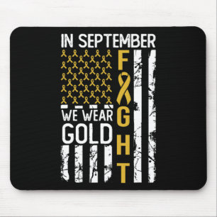 Im September tragen wir Gold USA Childhood Cancer Mousepad