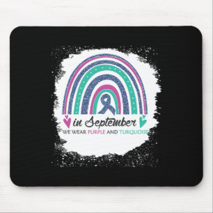 Im September tragen wir Lila und Aquamarine Bleiak Mousepad