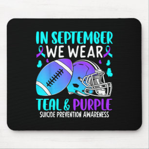 Im September tragen wir Türkis Lila Band Bekämpfe  Mousepad