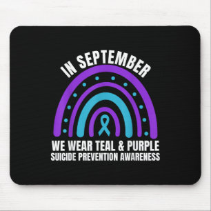 Im September tragen wir Türkis Lila Suizidpräventi Mousepad