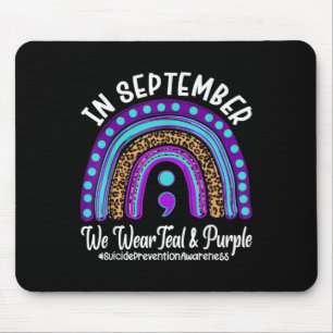 Im September tragen wir Türkis und Lila Selbstmord Mousepad