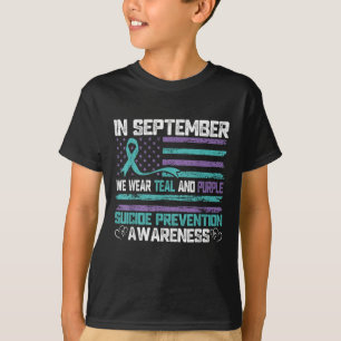 Im September tragen wir Türkis und Lila Selbstmord T-Shirt