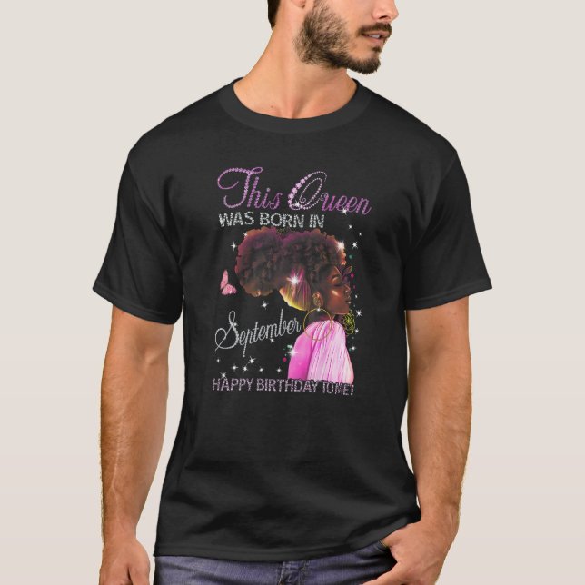 Im September war die Königin für mich am glücklich T-Shirt (Vorderseite)