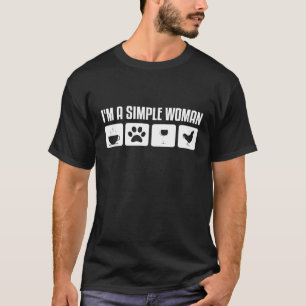 Im Shirt ist ein schlichter Kaffee Hunde Wein Hühn