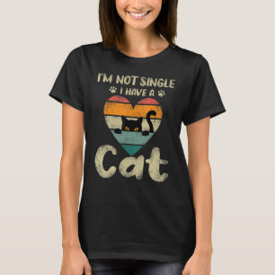 Im Single habe ich keine Cat Funny Design Niedlich T-Shirt