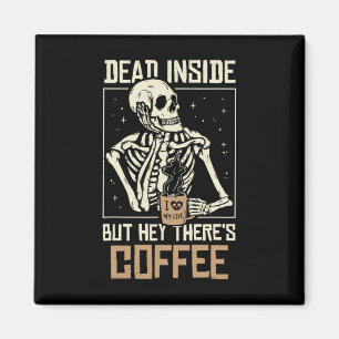 Im Skelett trinken Kaffee Sonnensegel Magnet