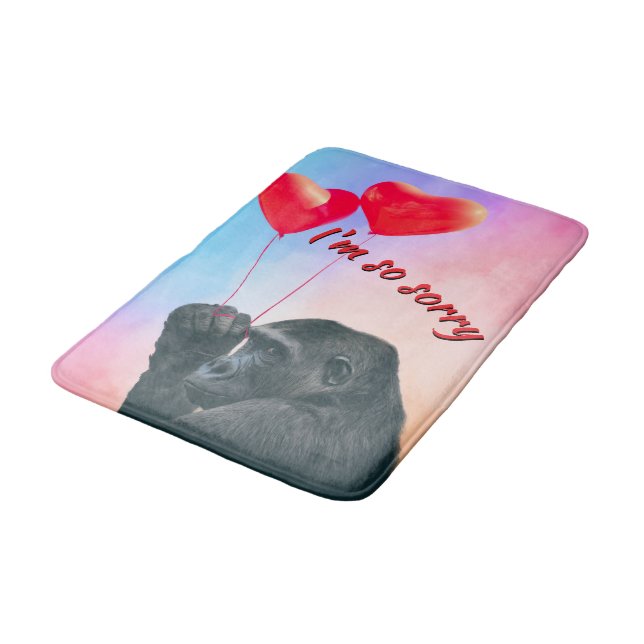 "I'm so sorry" Badematte (Schrägansicht)