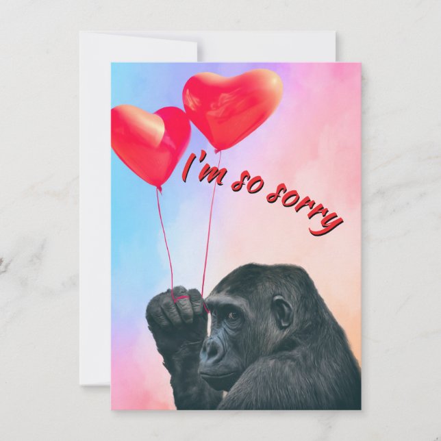 "I'm so sorry" Enkele kaart (Vorderseite)