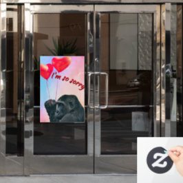 "I'm so sorry" Fensteraufkleber