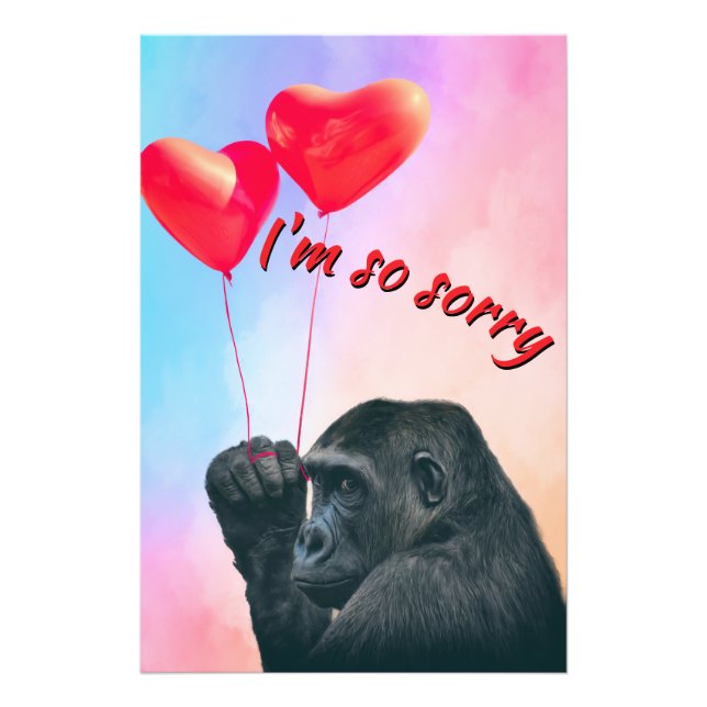 "I'm so sorry" Fotodruck (Vorne)