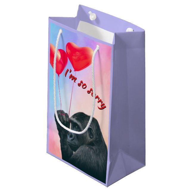 "I'm so sorry" Kleine Geschenktüte (Vorderseite Schrägansicht)