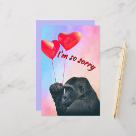 "I'm so sorry" Papiervel