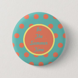 Im Sommerzeit-Button (Aqua & Coral) Button