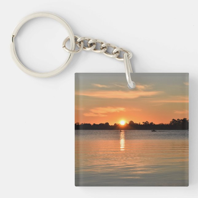 Im Sonnenuntergang gefangen Schlüsselanhänger (Vorderseite)
