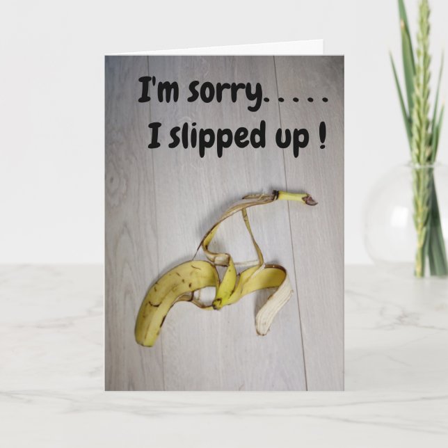I'm sorry...banana skin  karte (Vorderseite)