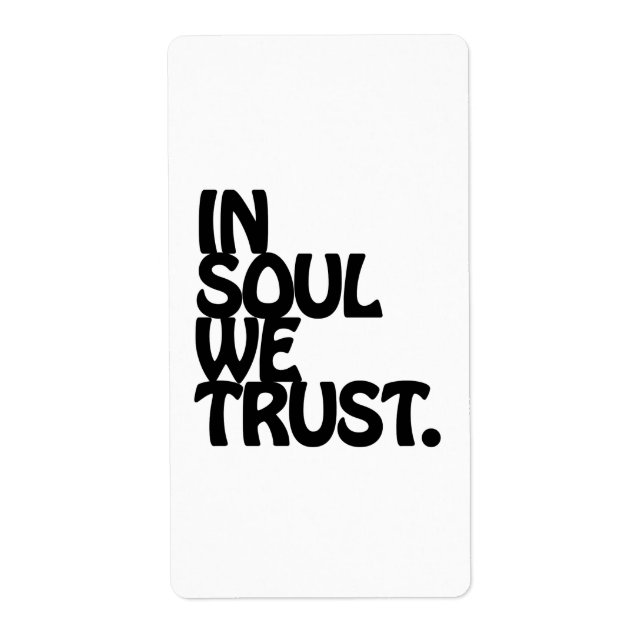 Im Soul vertrauen wir. (Vorne)