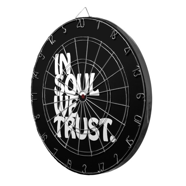 Im Soul vertrauen wir. Dartscheibe (Vorderseite rechts)