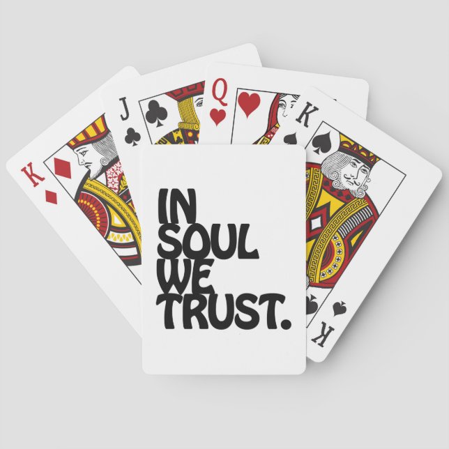 Im Soul vertrauen wir. Spielkarten (Rückseite)