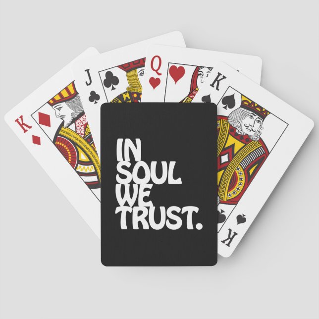 Im Soul vertrauen wir. Spielkarten (Rückseite)