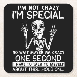 Im Special No Wait vielleicht im Crazy Skull Rechteckiger Pappuntersetzer