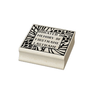 Im Speicher-Buchzeichen gespendet Gummistempel