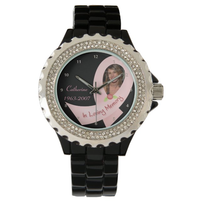 Im Speicher rosa Multifunktionsleisten-Fotovorlage Armbanduhr (Vorderseite)