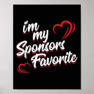 Im Sprichwort "Meine Sponsoren" - Funny Quote Poster