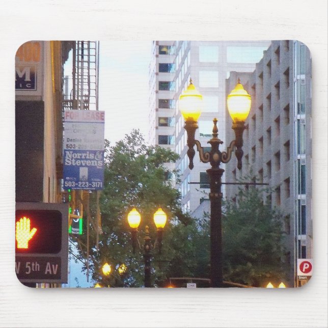 Im Stadtzentrum gelegene Portland-Stadt-Lichter Mousepad (Vorne)