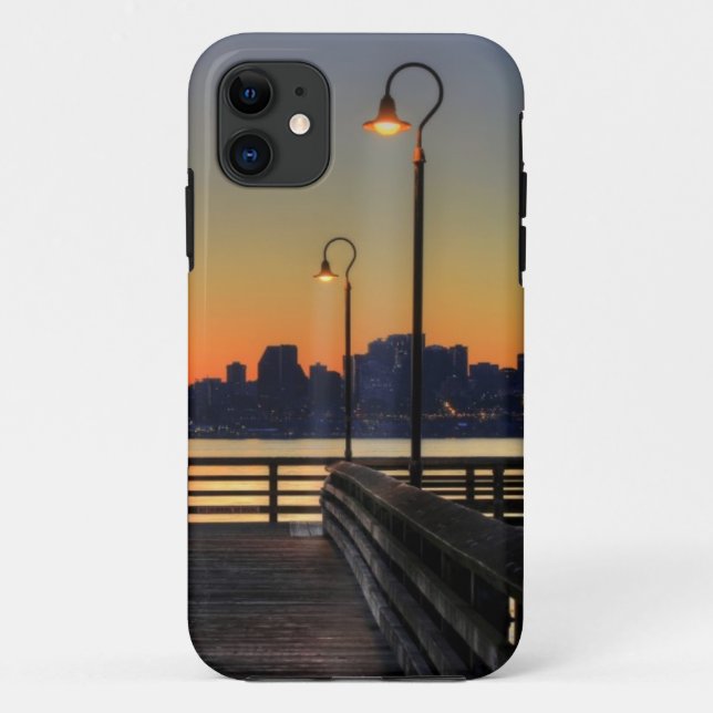 Im Stadtzentrum gelegene Skyline Seattles Case-Mate iPhone Hülle (Rückseite)