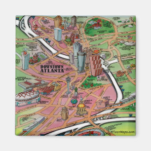 Im Stadtzentrum gelegenes Atlanta Georgia Magnet