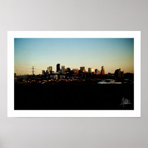 Im Stadtzentrum gelegenes Denver [Druck] Poster
