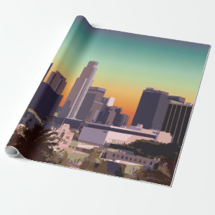 Im Stadtzentrum gelegenes L.A. Geschenkpapier