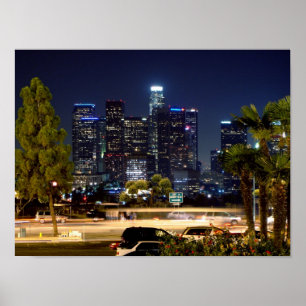 Im Stadtzentrum gelegenes Los Angeles Poster