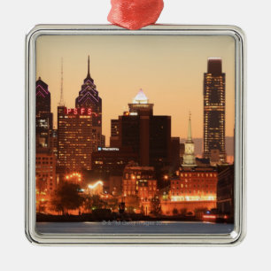 Im Stadtzentrum gelegenes Philadelphia, Ornament Aus Metall