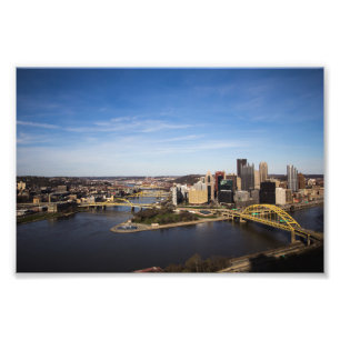 Im Stadtzentrum gelegenes Pittsburgh, Pennsylvania Fotodruck