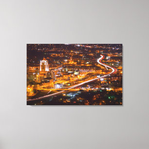 Im Stadtzentrum gelegenes Roanoke, Virginia Leinwanddruck