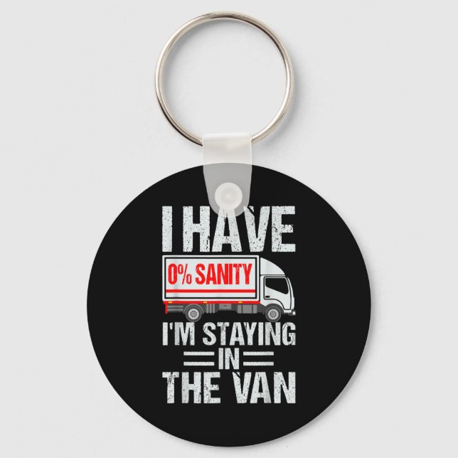 I'm Staying In Tha Van Funny Phasmophobia Gamer Me Schlüsselanhänger (Vorderseite)