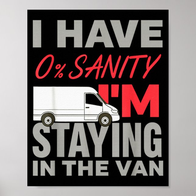Im Staying In Tha Van Funny Phasmophobia Mans Wome Poster (Vorne)