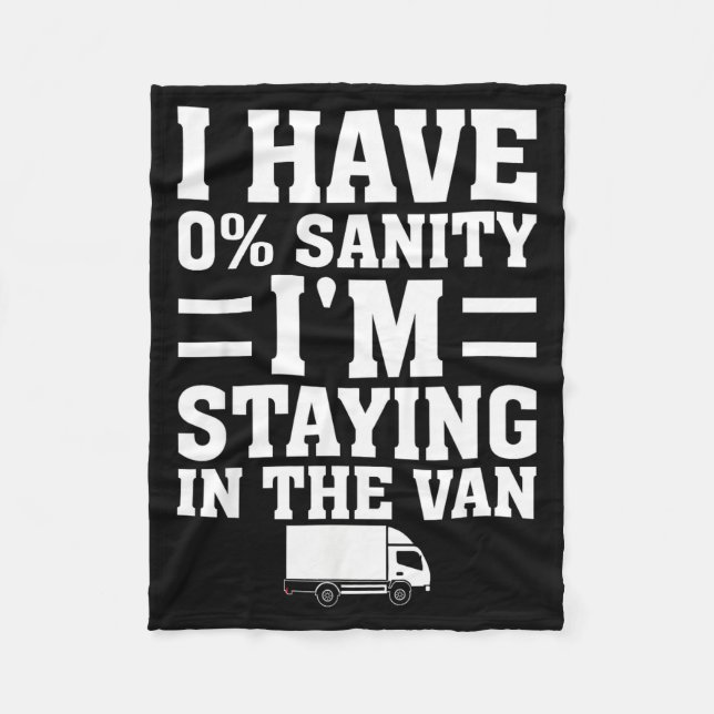 I'm Staying In Tha Van Phasmophobia Funny Gamer Me Fleecedecke (Vorderseite)